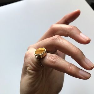 Madewell Circle Stone Reversible Small Ring